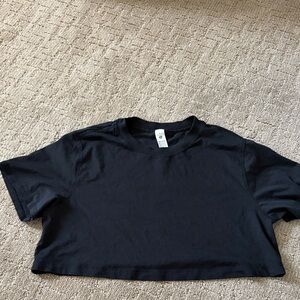 lululemon athletica Black Crop Top